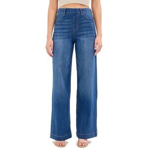 Women's High Rise Pull-On Wide Leg Jeggings Cotton Blend Casual Lounge